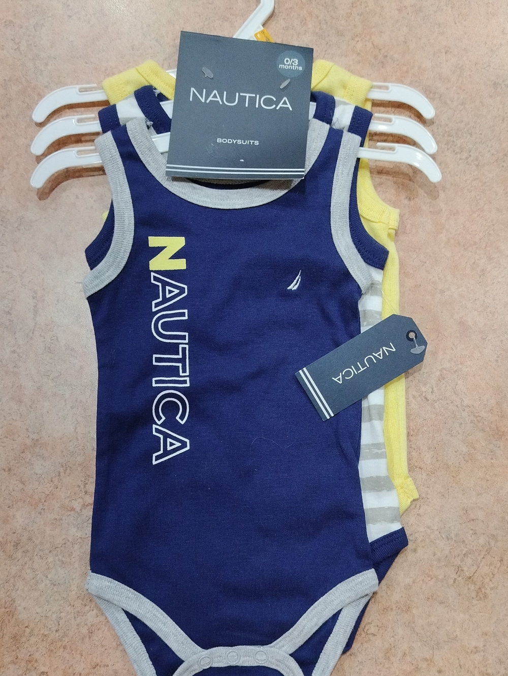 Nautica baby tanks 3 Pcs bodysuit 0/3 Months